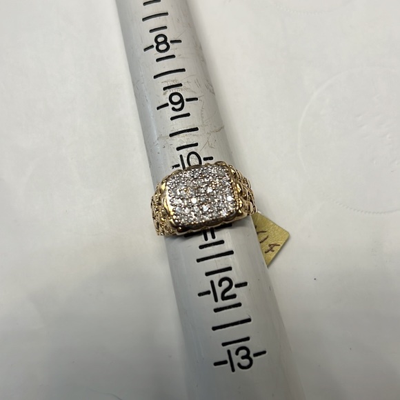 Diamonds 14K Solid Gold Ring - Picture 3 of 5